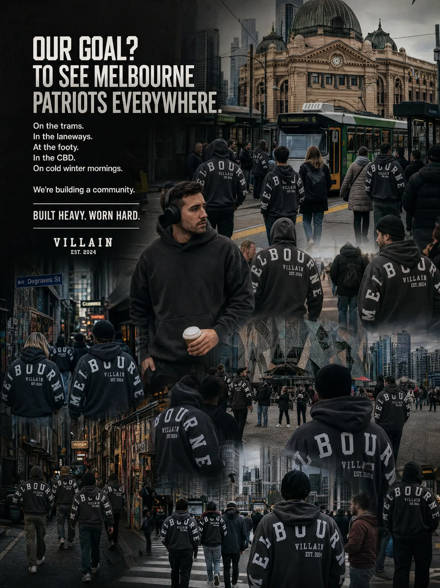 Melbourne Patriots everywhere — the VILLAIN community goal collage